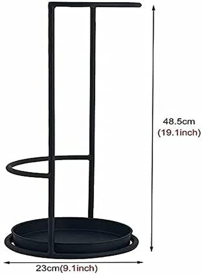 OGFC 52117 Metal long lasting broom stand/mop stand for Indian home/office and commercial spaces/Modern stylish broom holder - Black - Image 3